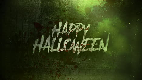 Animation-text-Happy-Halloween-on-mystical-on-mystical-horror-background-with-dark-blood-and-motion-camera