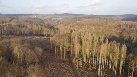 Aerial-pass-over-a-landscape-that-has-been