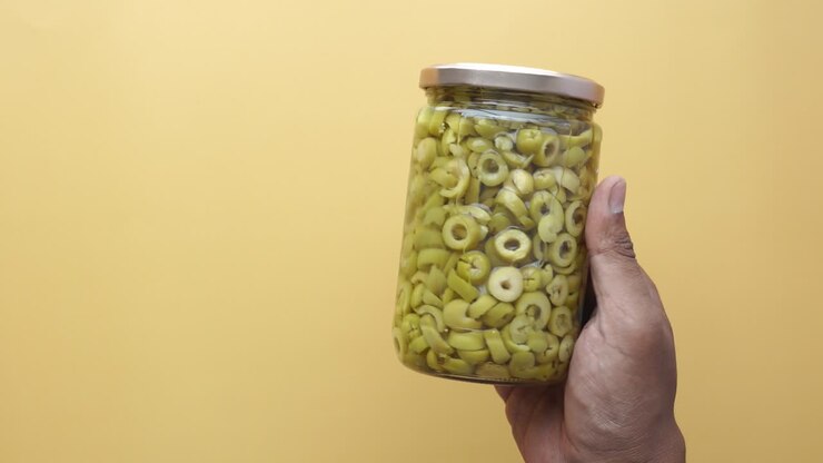 Jar of Green Olives