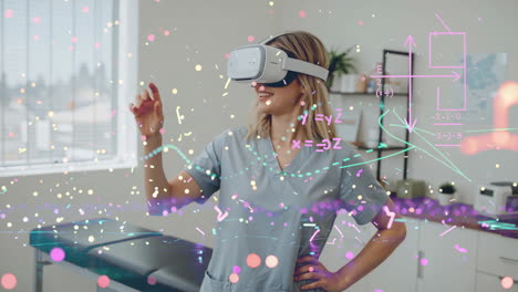 medical professional using virtual reality for advanced data interaction