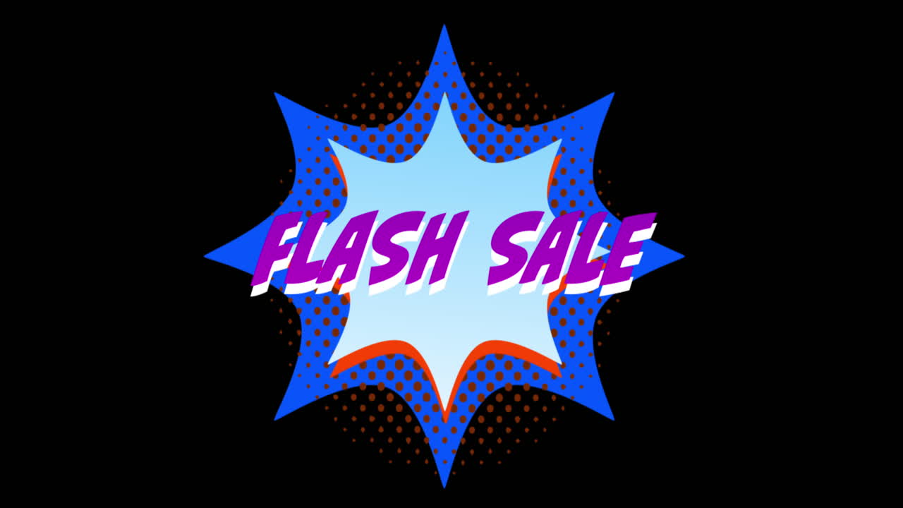 palabras de venta instantánea que aparecen frente al efecto azul de explosión 4k