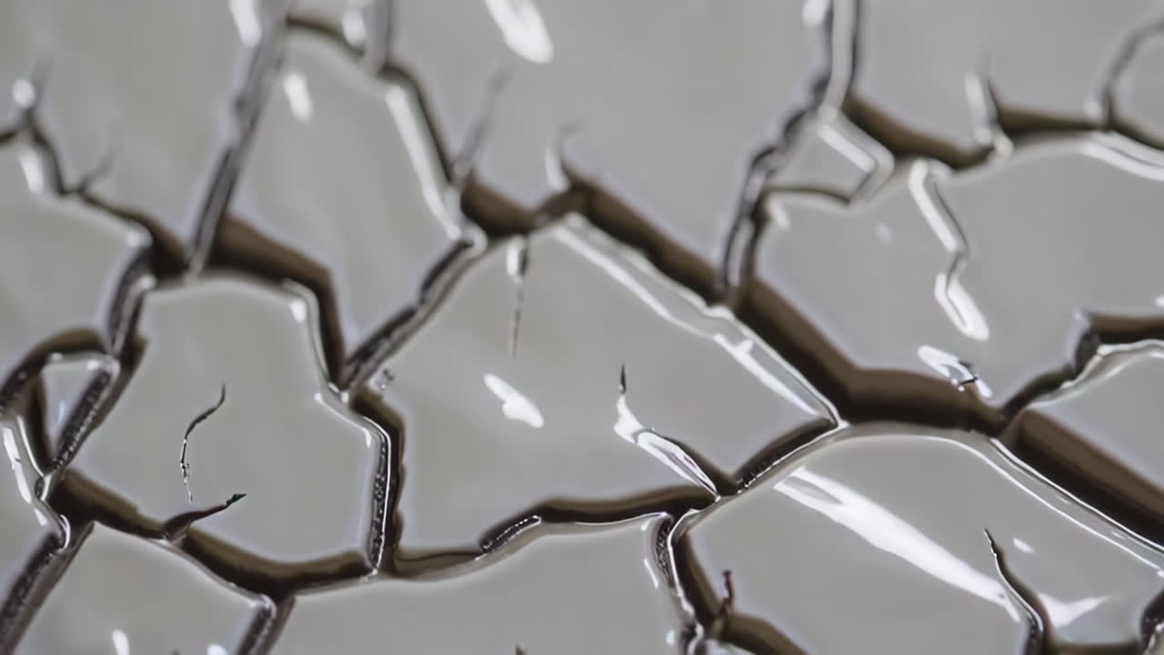 Close-up view of a cracked surface