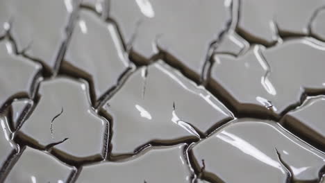 close-up view of a cracked surface