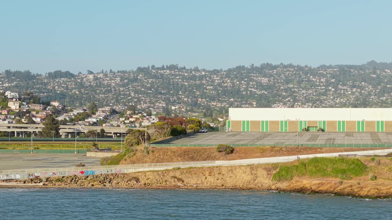 From above, Albany’s coast presents an intricate mosaic of mudflats, trails, and gentle surf.