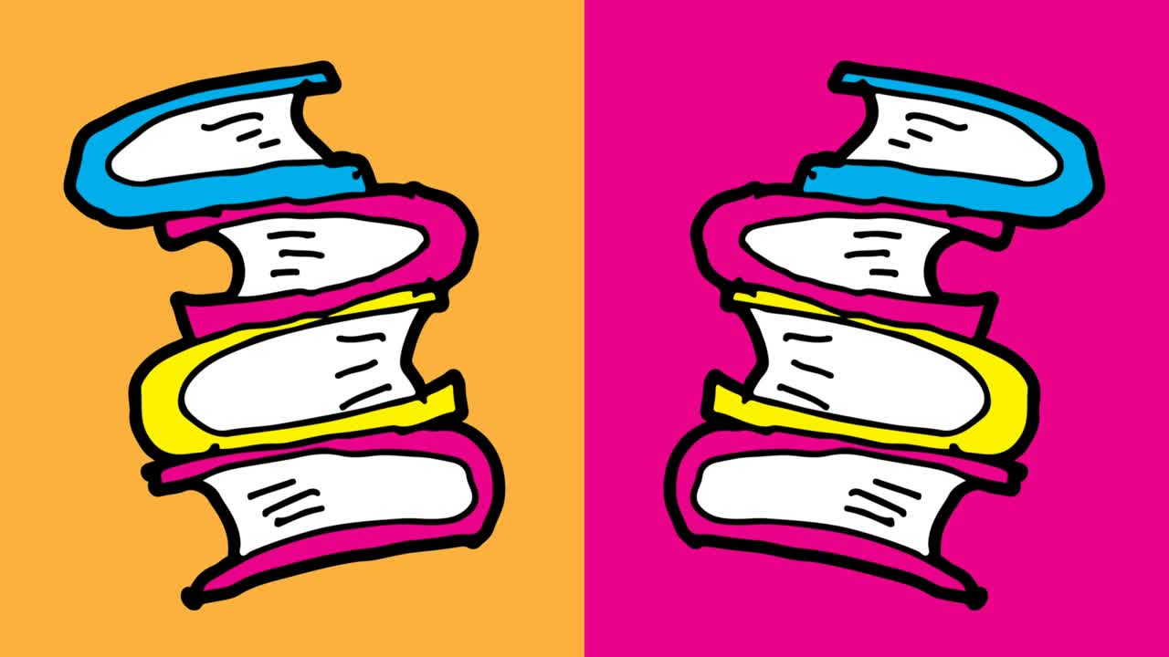 어린이들이 팝 아트 그림을 그리는 책의 주제와 함께 원활한 배경