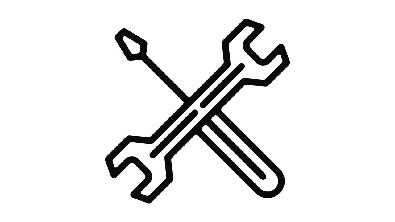 도구 키트 라인 모션 그래픽