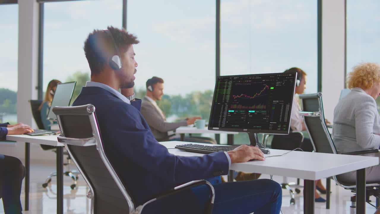 Business Team Working in a Modern Office
