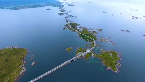 atlantic ocean road aerial footage norway