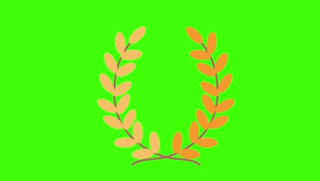 illustration of laurel leaf with a light green background