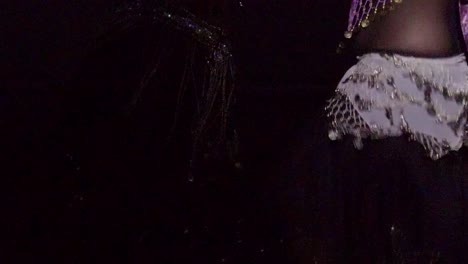 belly dancer performance at night