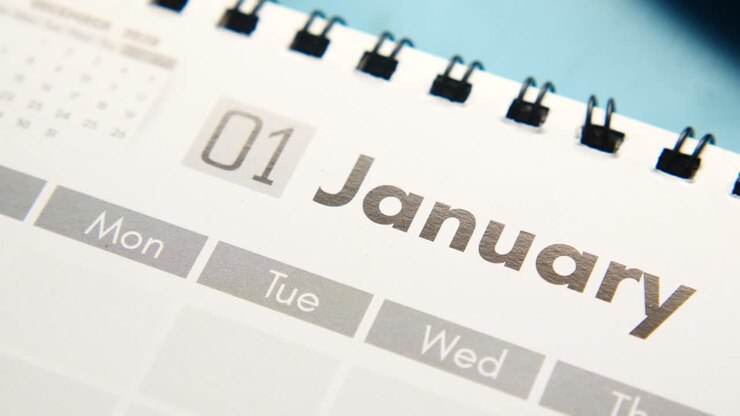 January 1st Calendar