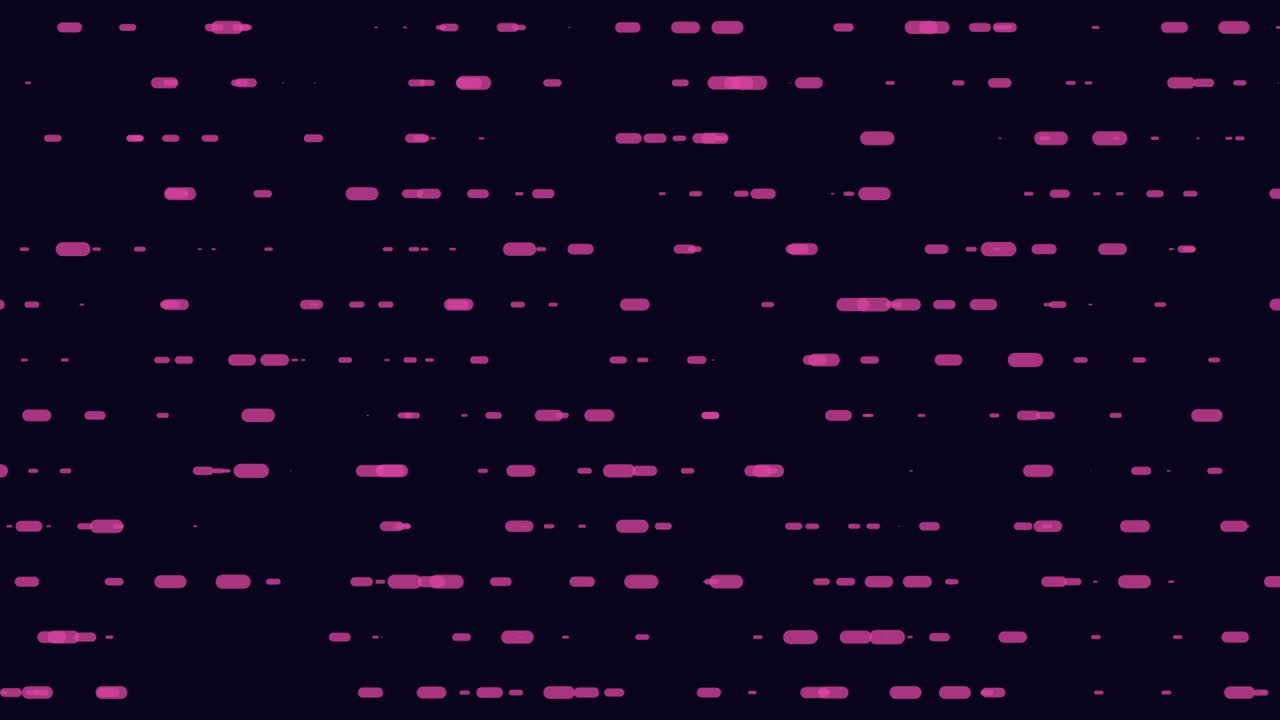 An abstract image featuring a purple grid pattern on a black background composed of small dots meticulously arranged to create a visually striking design