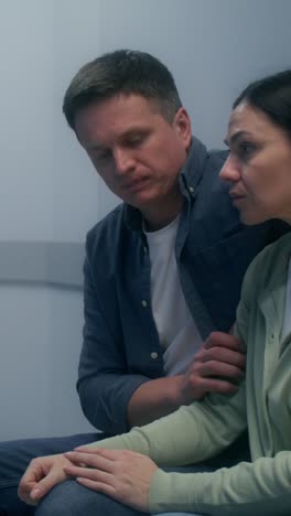 pareja en un entorno médico