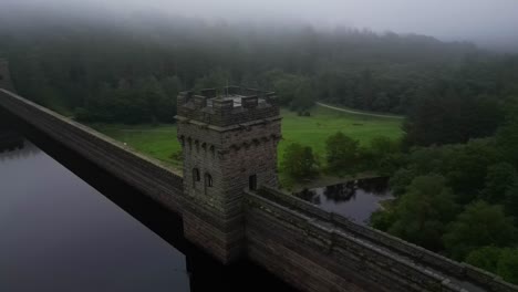 Reservoir-dam-stone-walls-and-tower