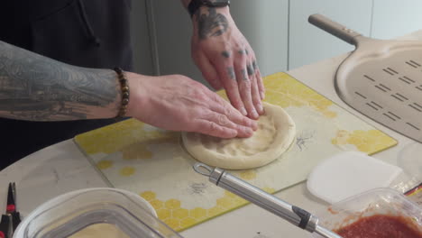 preparing delicious homemade pizza dough from scratch, focusing on kneading techniques and selecting fresh toppings for the best flavour.