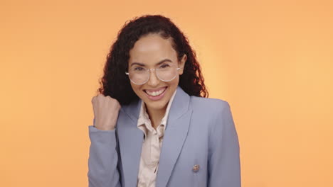 happy business woman