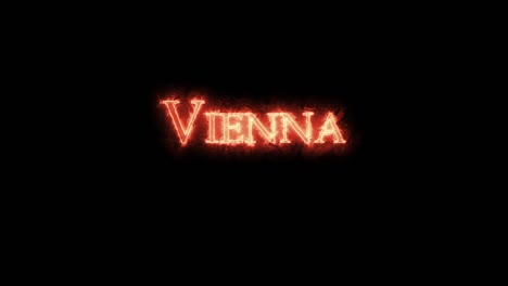 vienna written with fire. loop