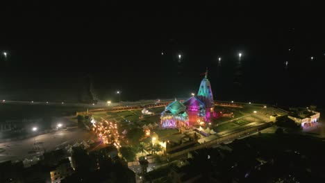 12 jyotirlingas in india, temples of lord shiva, indian temple architecture, somnath temple aerial view