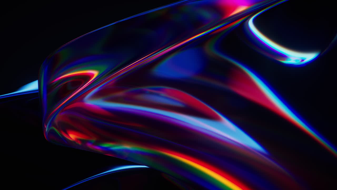 Abstract gradient glass geometry background, 3d rendering.