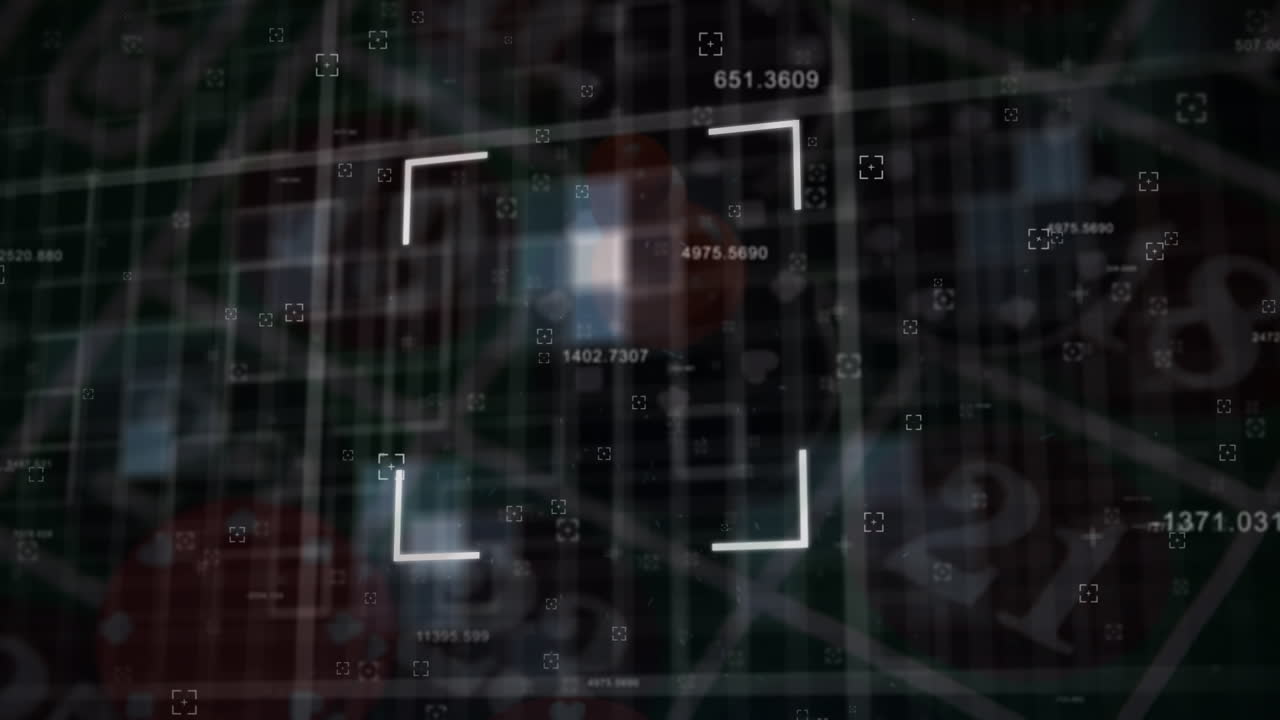 Animation of data processing over chips