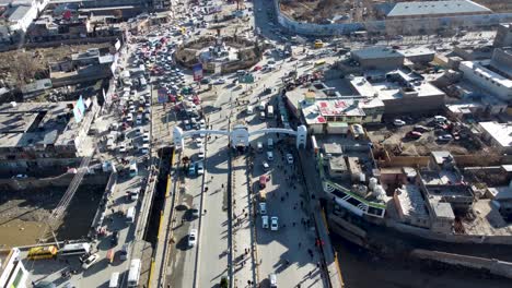 una fascinante vista aérea de pule sokhta, kabul