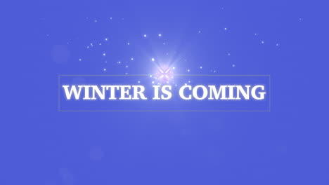 Winter-Is-Coming-with-snowflake-and-stars-in-blue-sky