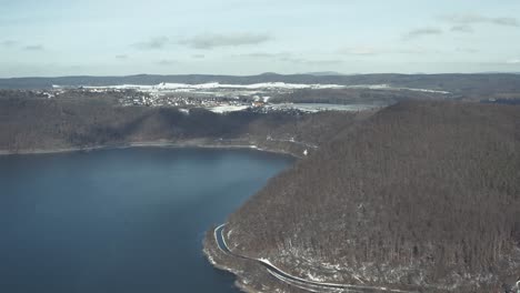 Vistas-Aéreas-De-Drones-Del-Parque-Nacional-Keller-En-Invierno