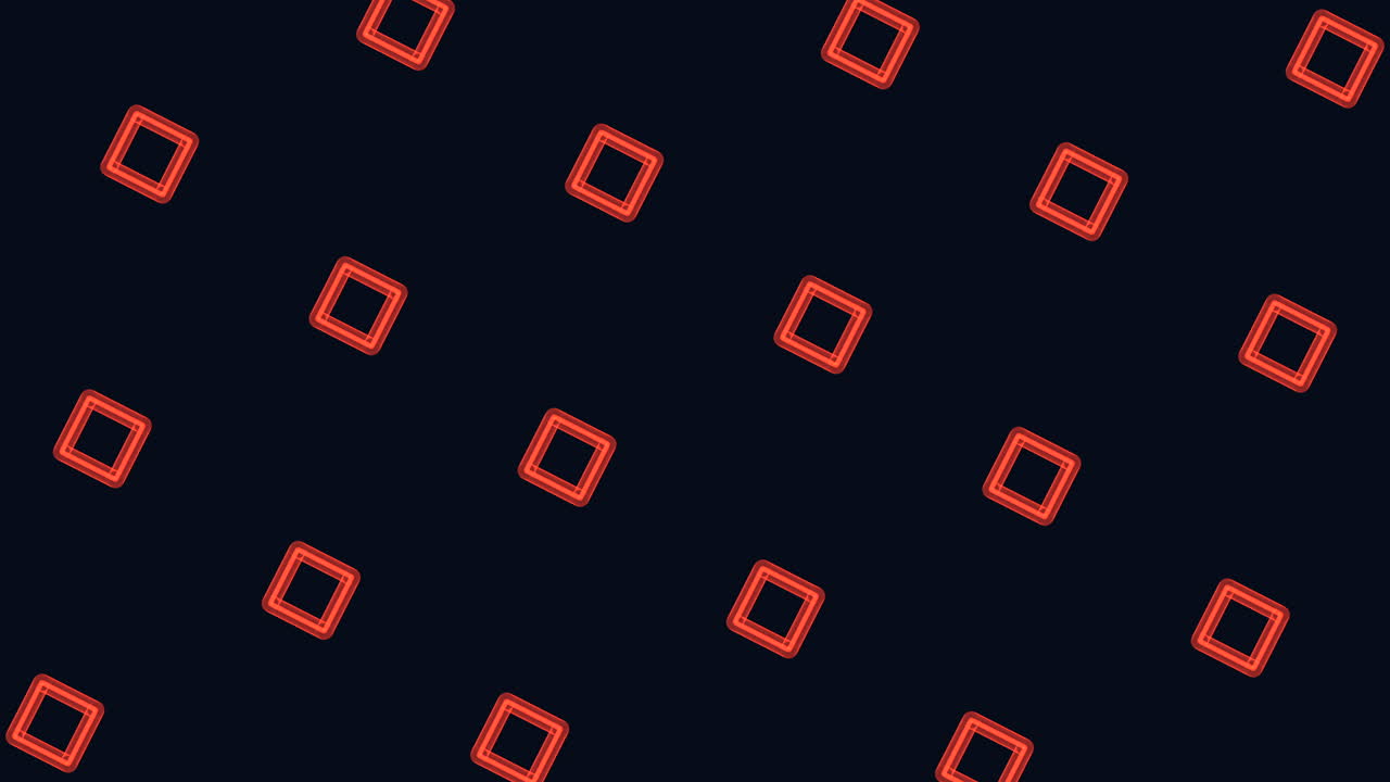 Colorful squares pattern in dark space