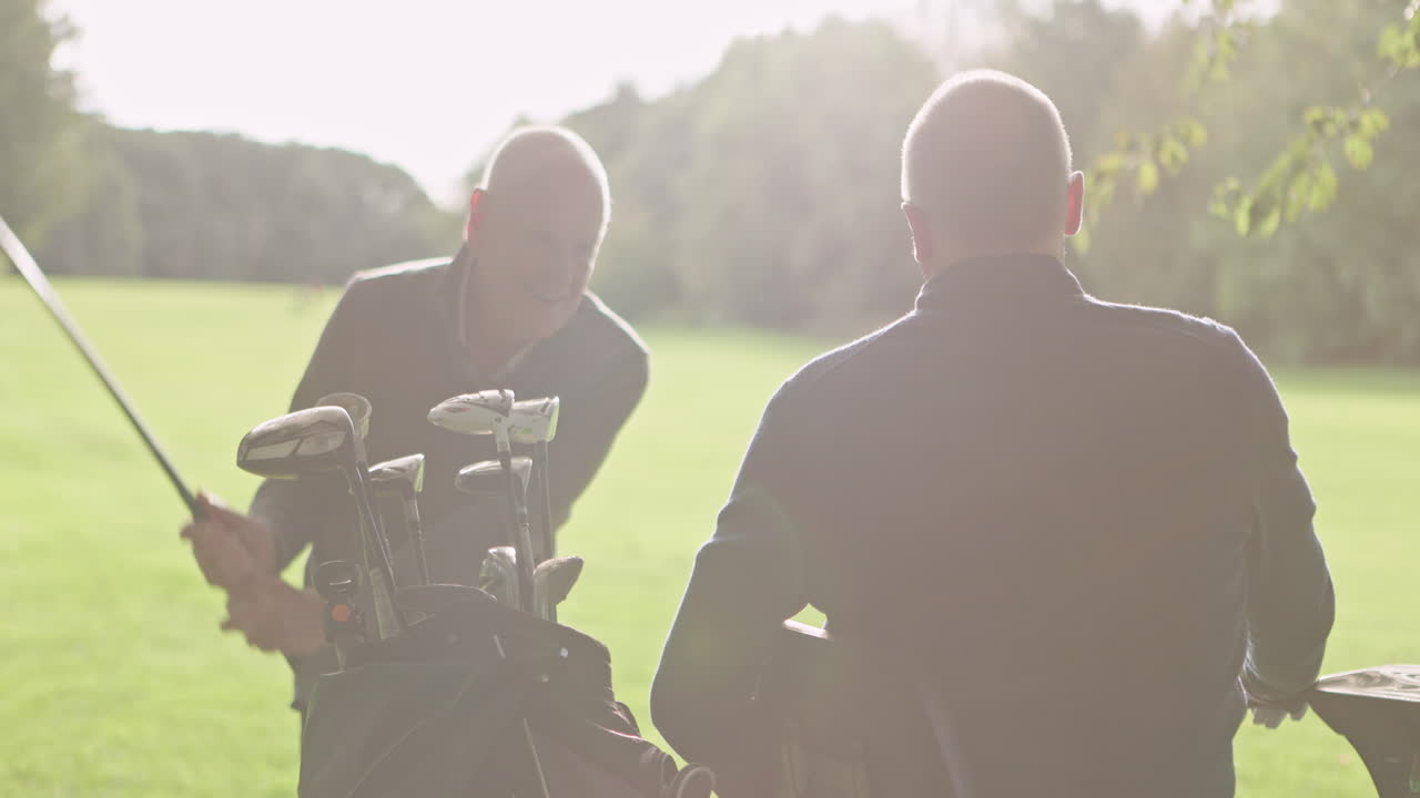 Seniors enjoying a day of golf