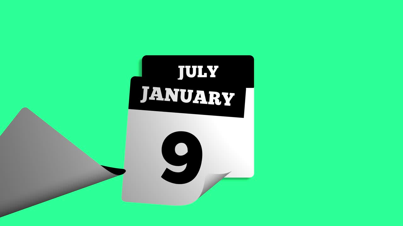 día calendario con cuenta atrás para el mes de julio