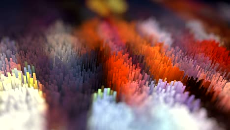 4k looping abstract textured background with depth of field