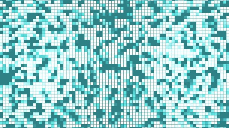 Shining fractal particles animation background