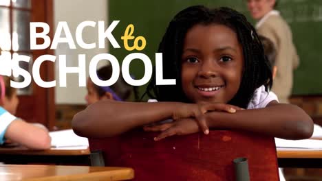 digital generated video of back to school 4k