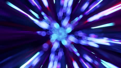 explosión de luz de neón abstracta