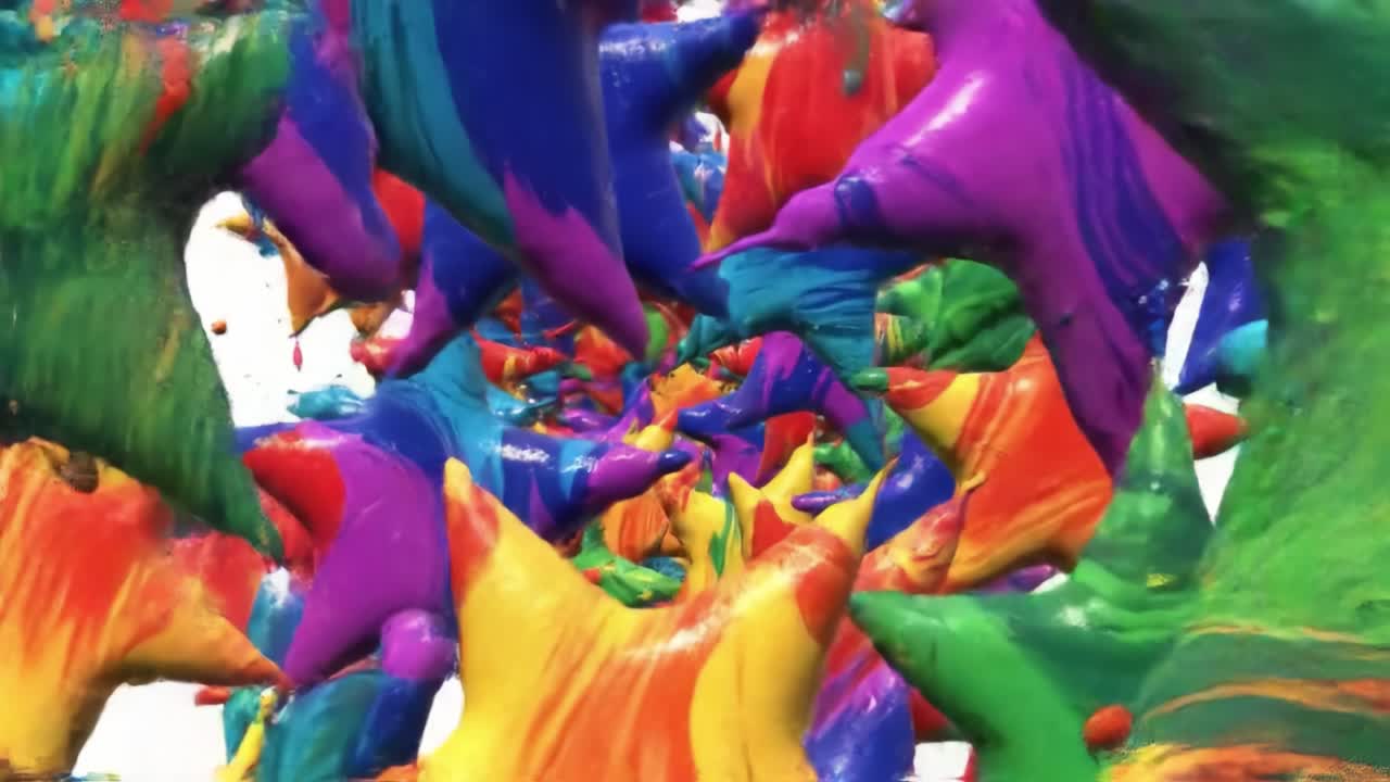 Abstract Colorful Star Tunnel