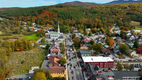 stowe vermont in autumn splendor