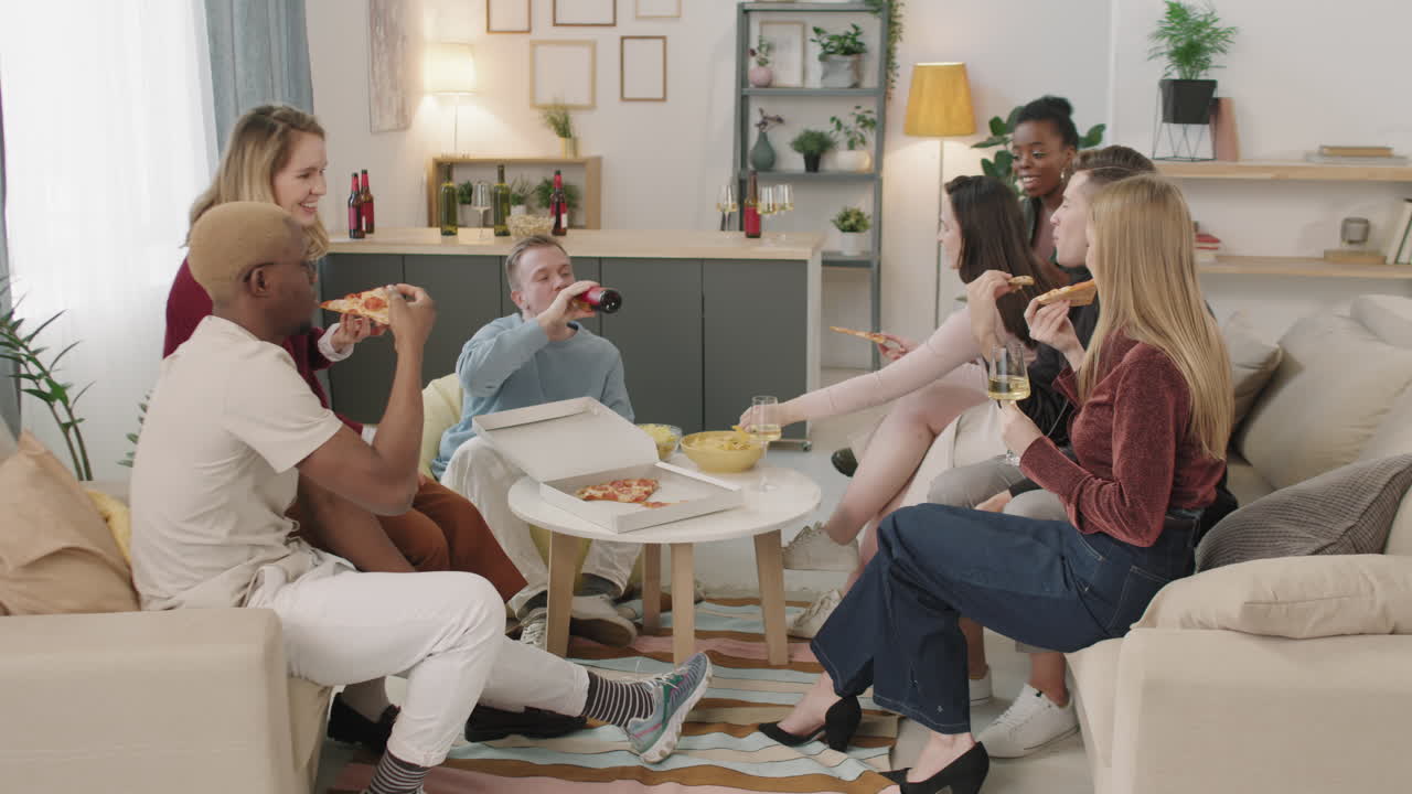 Group of Friends Having Get-Together