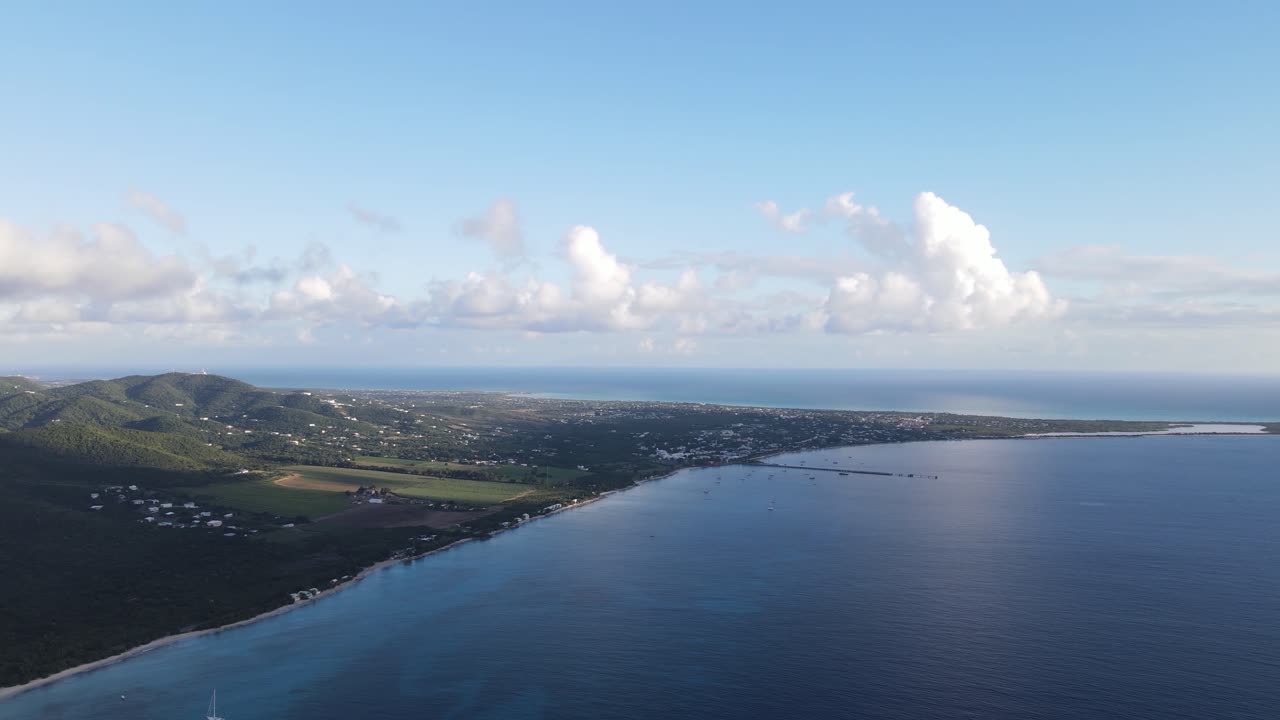St. Croix, in Frederiksted. Amazing tropical island. (4K UHD)