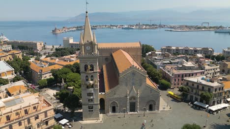 cathedral of messina in sicily, italy