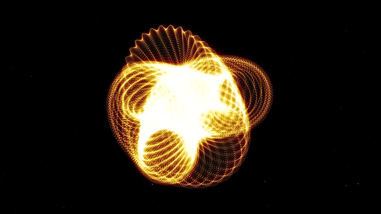 Beautiful golden Particle seamless background Abstract knot
