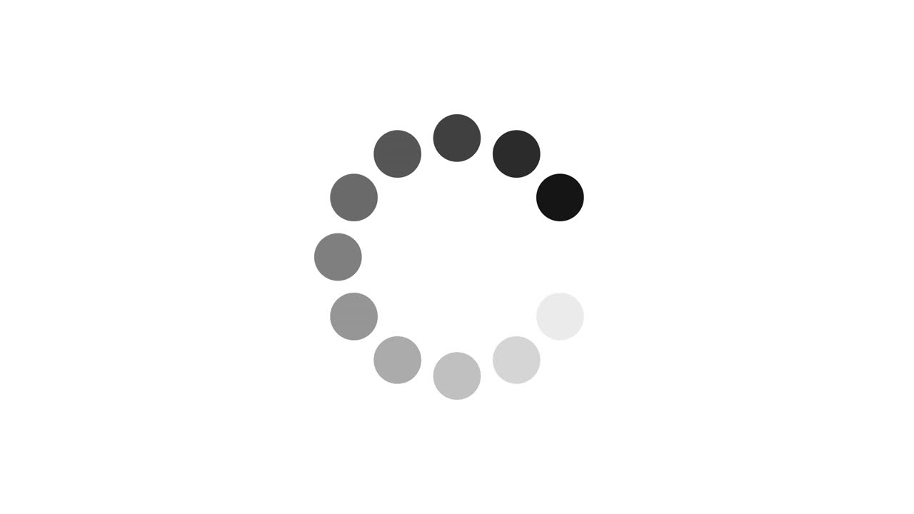 Circle animated preloader icon isolated