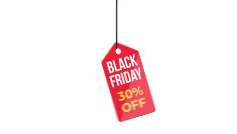 black-friday-Sale-discount-30-percent-off-hanging-with-rope-badge.-paper-tag-label-animation.-Sale-concept.