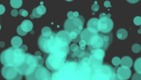 animación mosca resumen verde bokeh y partículas sobre fondo brillante feliz año nuevo y feliz navidad tema 2