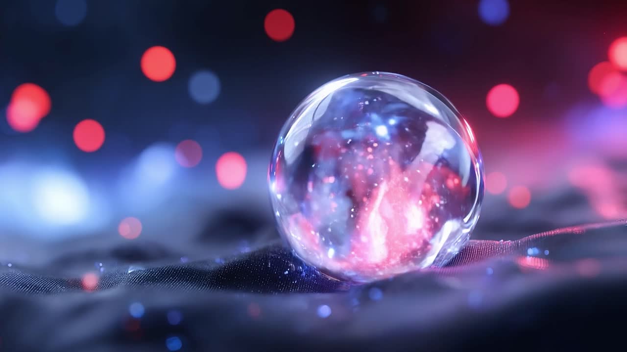 A Captivating Orb Reflecting Cosmic Wonders and Ethereal Light, Set Against a Dreamy Background of Colors and Textures That Suggests a Journey Through the Universe