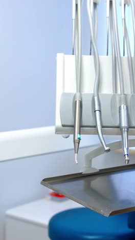 interior of a dentists office and special equipment