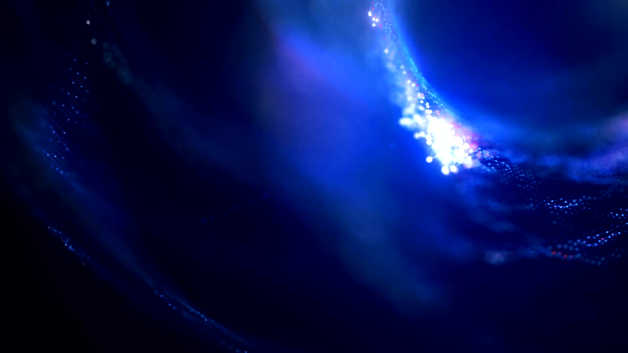 오디오 요소와 함께 4k 애니메이션 배경 루프, 3d 추상 디지털 파동