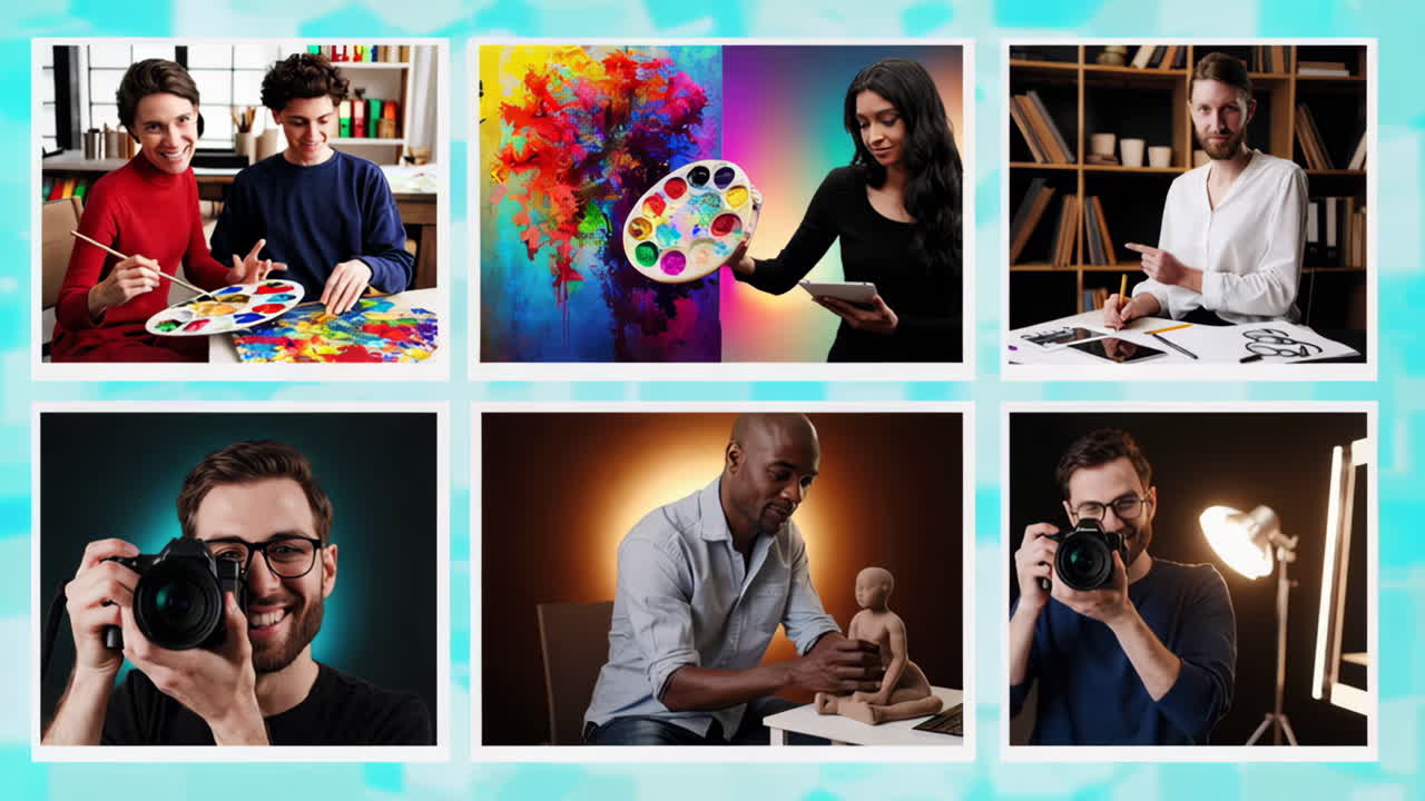 Diverse Artists and Creative Professionals