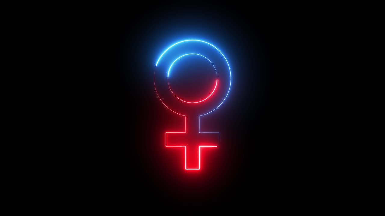 Neon Female Symbol