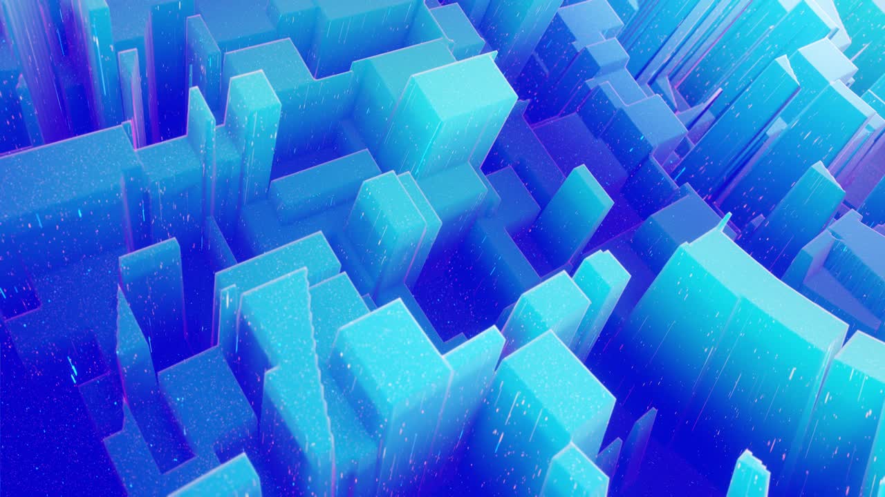 hermosa superficie abstracta en 3d con chispas de brillo, ondas extrudidas o desplazadas se transforman en bucle. gradiente de color azul, material mate suave como la dulzura de la morfología o la mermelada con un ligero resplandor interno.