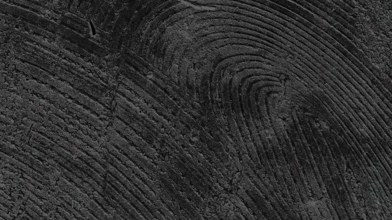 복사 공간과 함께 회색 배경에 대해 텍스처 패턴 효과를 변화시키는 애니메이션